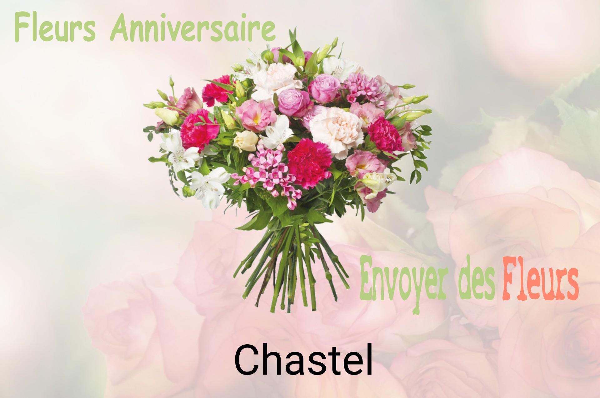 Bouquet de fleurs d’anniversaire livré à Chastel